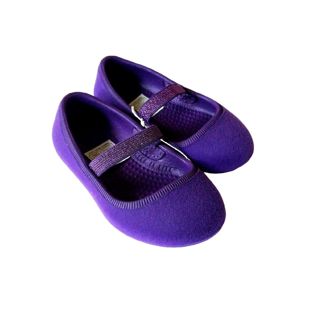 Native Baby Size 5 Margot Velvet Infant/ Toddler Purple NWT